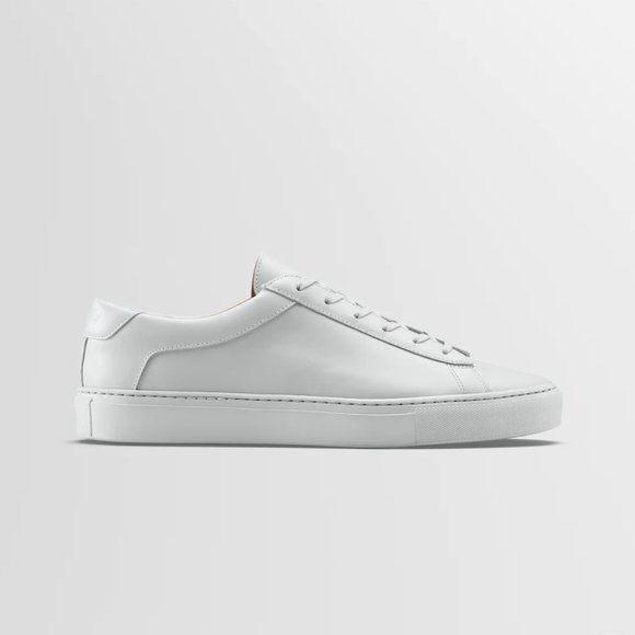 Light Gray (Perla) KOIO Capri Leather Sneakers in Size 5 (fits 5 1/2) - Picture 1 of 9